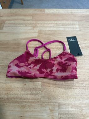 Five Dancewear Pink Tie-Dye Strappy Bralette